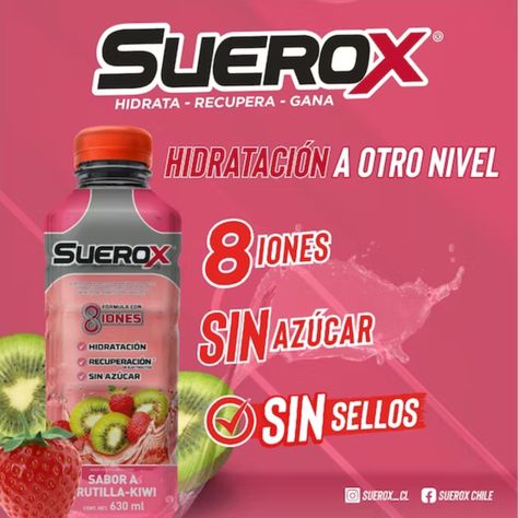Suerox Bebida Isotónica Frutilla-kiwi 630 ML-2