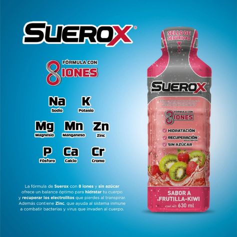 Suerox Bebida Isotónica Frutilla-kiwi 630 ML-5