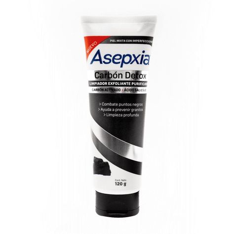 Asepxia Carbón Limpiador Líquido Exfoliante 120 Gr-0