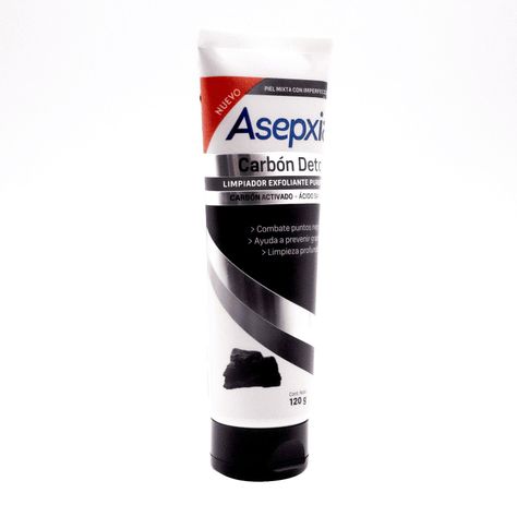 Asepxia Carbón Limpiador Líquido Exfoliante 120 Gr-2