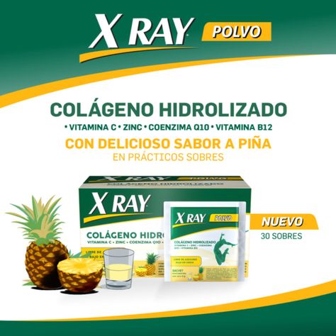 X Ray Colágeno en Polvo Sabor a Piña 30 Sachet-3