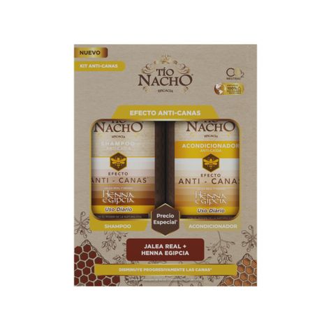 Pack Tío Nacho Anti Canas Shampoo + Acondicionador 415Ml C/U-0