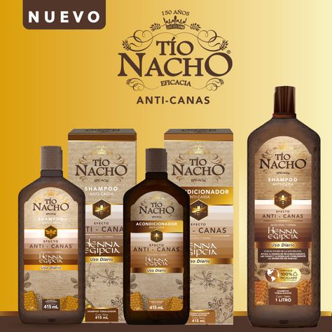 Pack Tío Nacho Anti Canas Shampoo + Acondicionador 415Ml C/U-5