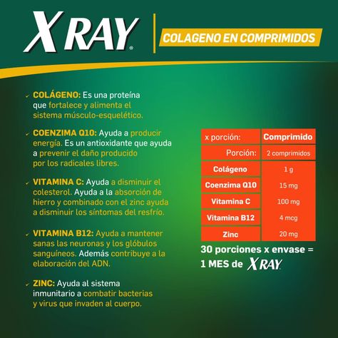 X-Ray Colágeno 60 Comprimidos-3