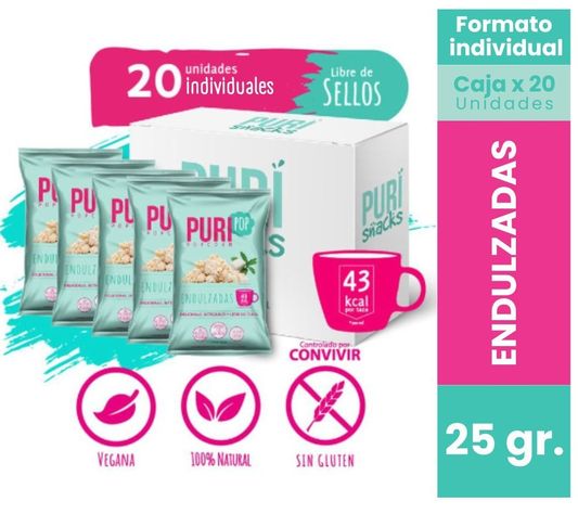 20 Cabritas Puripop Popcorn Formato Individual Endulzada-0