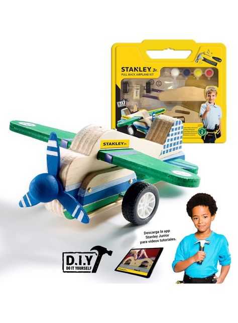 Juego de Construcción para niños Avión Retráctil Stanley Jr para armar -1