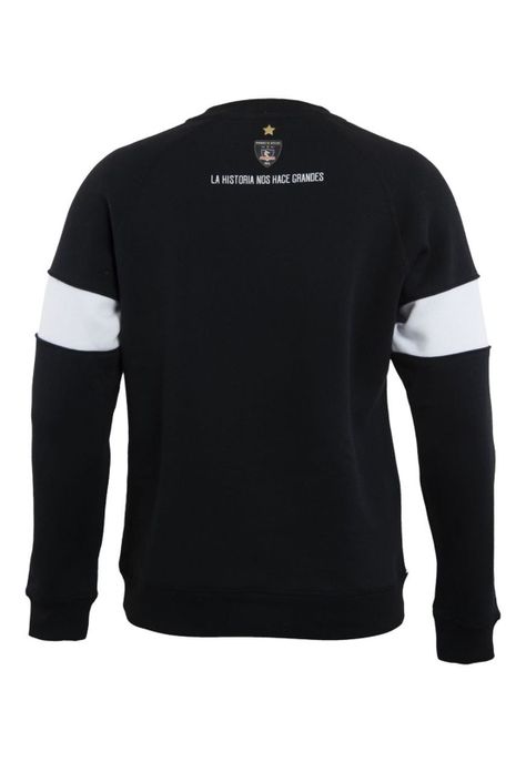      Poleron Colo Colo 2022 Urbano Negro Letras Producto Oficial-2