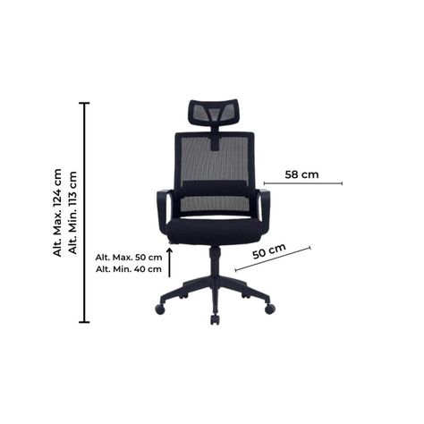 Silla Ejecutiva de Oficina PC Escritorio Giratoria Miami-1