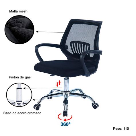 Silla Ejecutiva de Oficina PC Escritorio Giratoria Córdoba-0