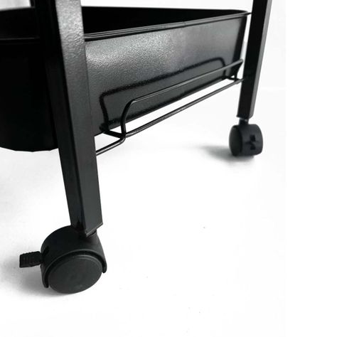 Carrito Organizador con Ruedas 3 Niveles Negro-6