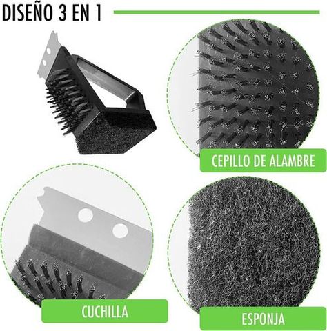 Cepillo Limpia Parrilla BBQ 3 en 1-4