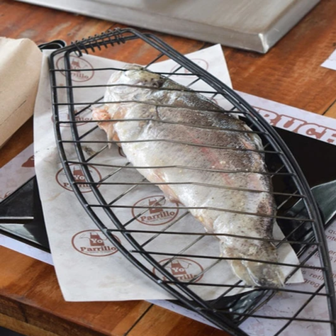 Rejilla para Asar Pescado Plastico Stelen-2