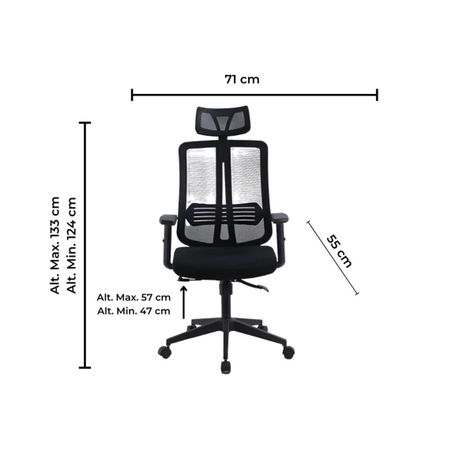 Silla Ejecutiva de Oficina PC Escritorio Giratoria Doha-4