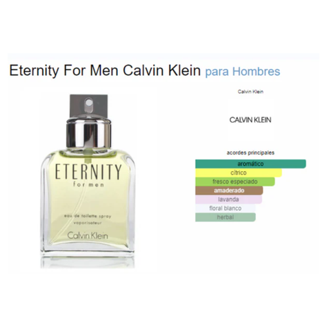 Perfume Eternity For Men 100ML EDT  Hombre Calvin Klein-1