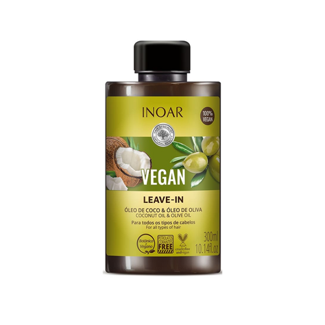 Vegan Leave-In INOAR 300 ML / Todo Tipo de Cabellos-0
