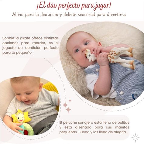 Set Sophie La Girafe + Sonajero Peluche-regalo Recién Nacido-3