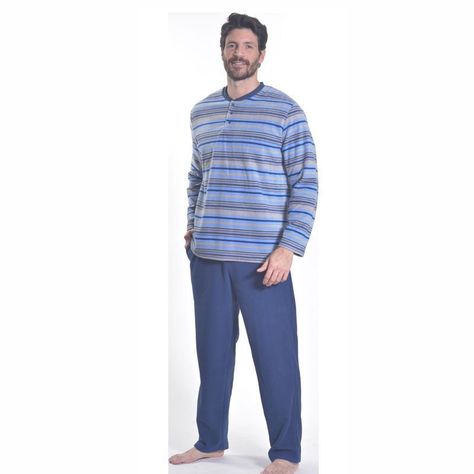 Pijama micropolar azul Art 312045-0