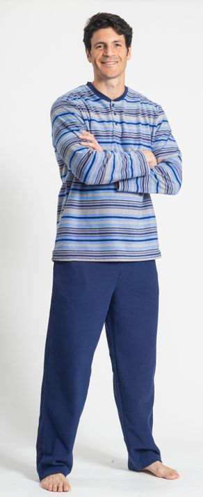 Pijama micropolar azul Art 312045-2