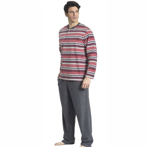 Pijama micropolar gris Art 312045-0