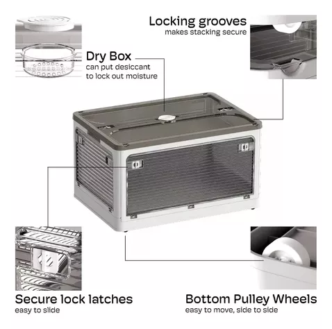 Caja Organizadora Apilable Y Plegable Grande-1