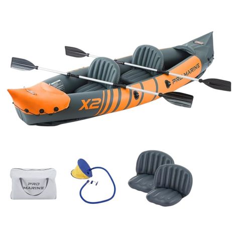 KAYAK PROMARINE PARA 2 PERSONAS GRIS-NARANJO-0