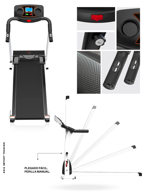 Trotadora TREADMILL II Blanca-2