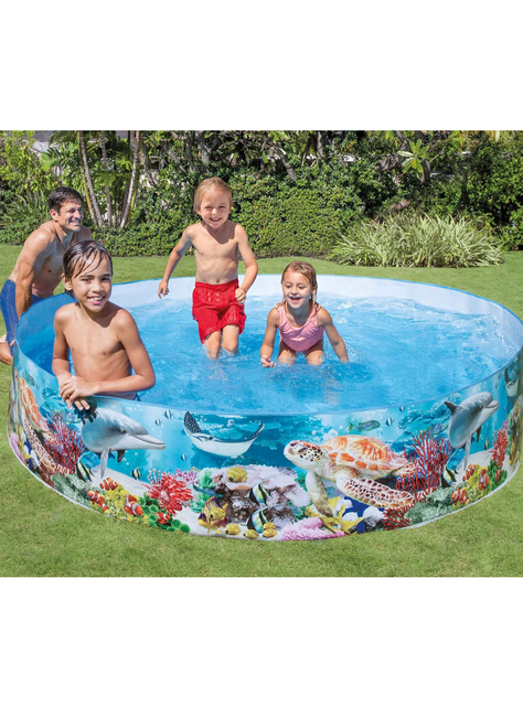 Piscina para niños Intex Deep Blue Sea Snapset 2,44 x 0,46m 2040 Lt-1