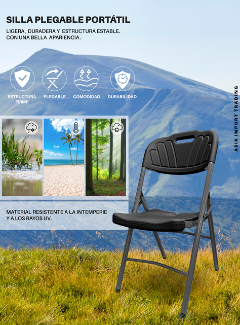 Silla Negra Plegable-1