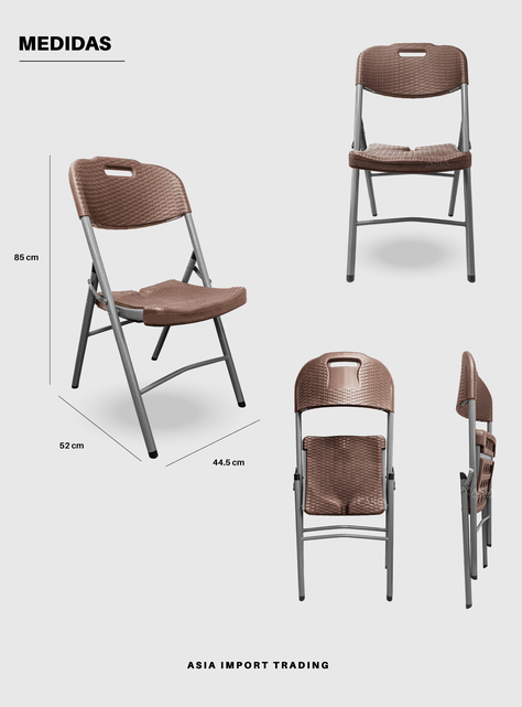 Silla Plegable terraza estilo Rattan-3
