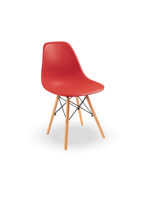 Silla estilo moderno Roja-0