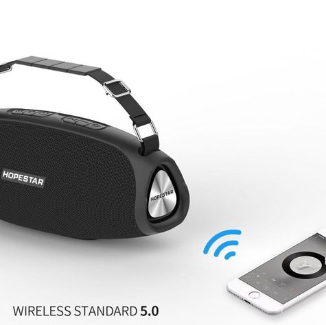 Parlante Portátil BoomBox Hopestar H-43 Negro-1