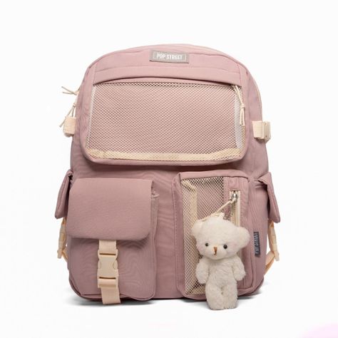 Mochila Urbana Pop Street - Diseño Bear Pink-0