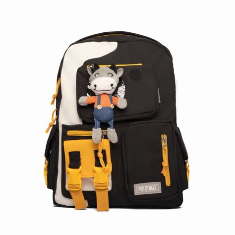 Mochila Urbana Pop Street - Diseño Bull Black-0