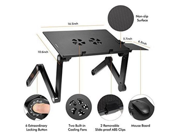 Soporte de Laptop 15.6" Plegable y Ajustable-1
