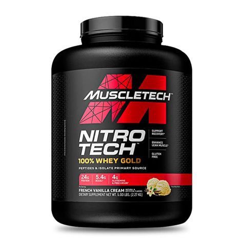 100% WHEY GOLD NITROTECH - 5 LIBRAS - VAINILLA-0