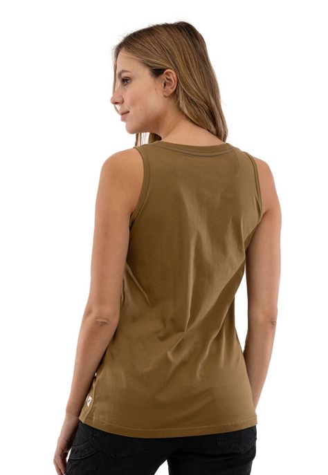 Polera Orgánica sin mangas con Bolsillo Verde Falcone -2