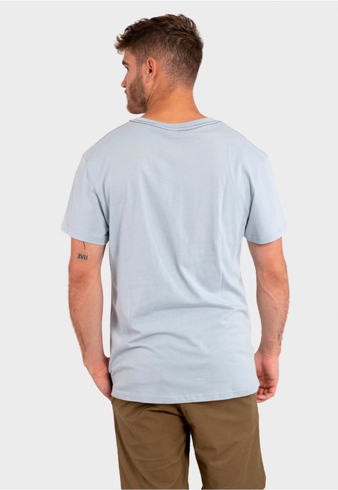 Polera Orgánica con Bolsillo Celeste Falcone-1