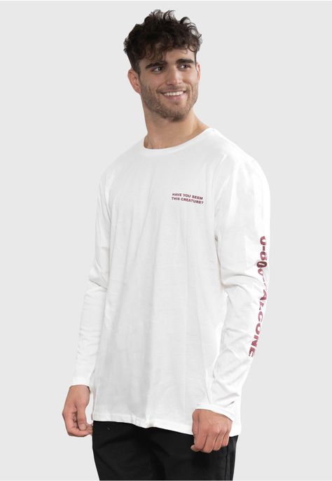 Polera Orgánica Manga Larga Lake Creature-0