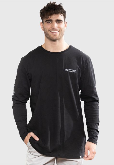 Polera Orgánica Manga Larga Lake Creature-0