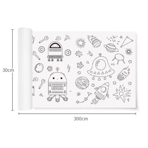 Rollo de dibujos para niños para colorear - Abecedario-3