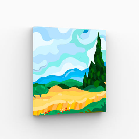Set Pintura Por Números X3 - Mini Van Gogh 20x20-3