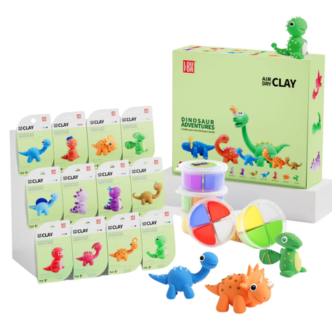 Arcilla Mágica Set x 12 Dinosaurios-0