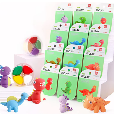 Arcilla Mágica Set x 12 Dinosaurios-1