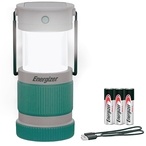 Foco Solar Recargable Hibrido Energizer Ipx4 500 Lumens-0