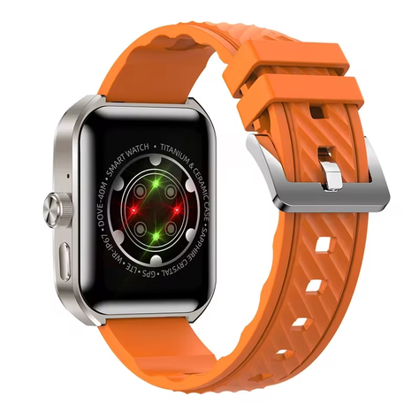 SMARTWATCH INTELIGENTE Z88 PRO PANTALLA CURVE 3D DOBLE STRAP NARANJO-1