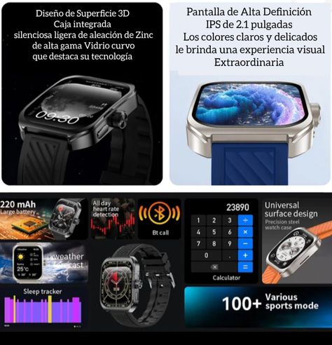 SMARTWATCH INTELIGENTE Z88 PRO 2.1 CURVE 3D NEGRO-5
