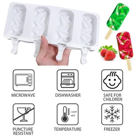 Molde Silicona Diamantes Molde Helados Molde Diamante Molde Magnum-1