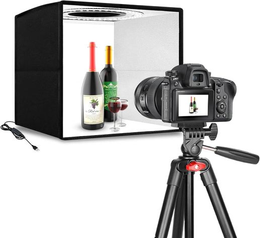 Mini Estudio Fotográfica 30x30 Caja Luz Fotografía Luces Led-0