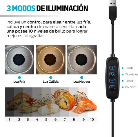 Mini Estudio Fotográfica 30x30 Caja Luz Fotografía Luces Led-2