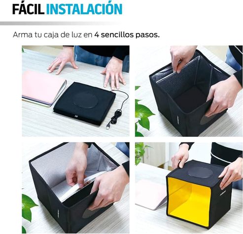 Mini Estudio Fotográfica 30x30 Caja Luz Fotografía Luces Led-5